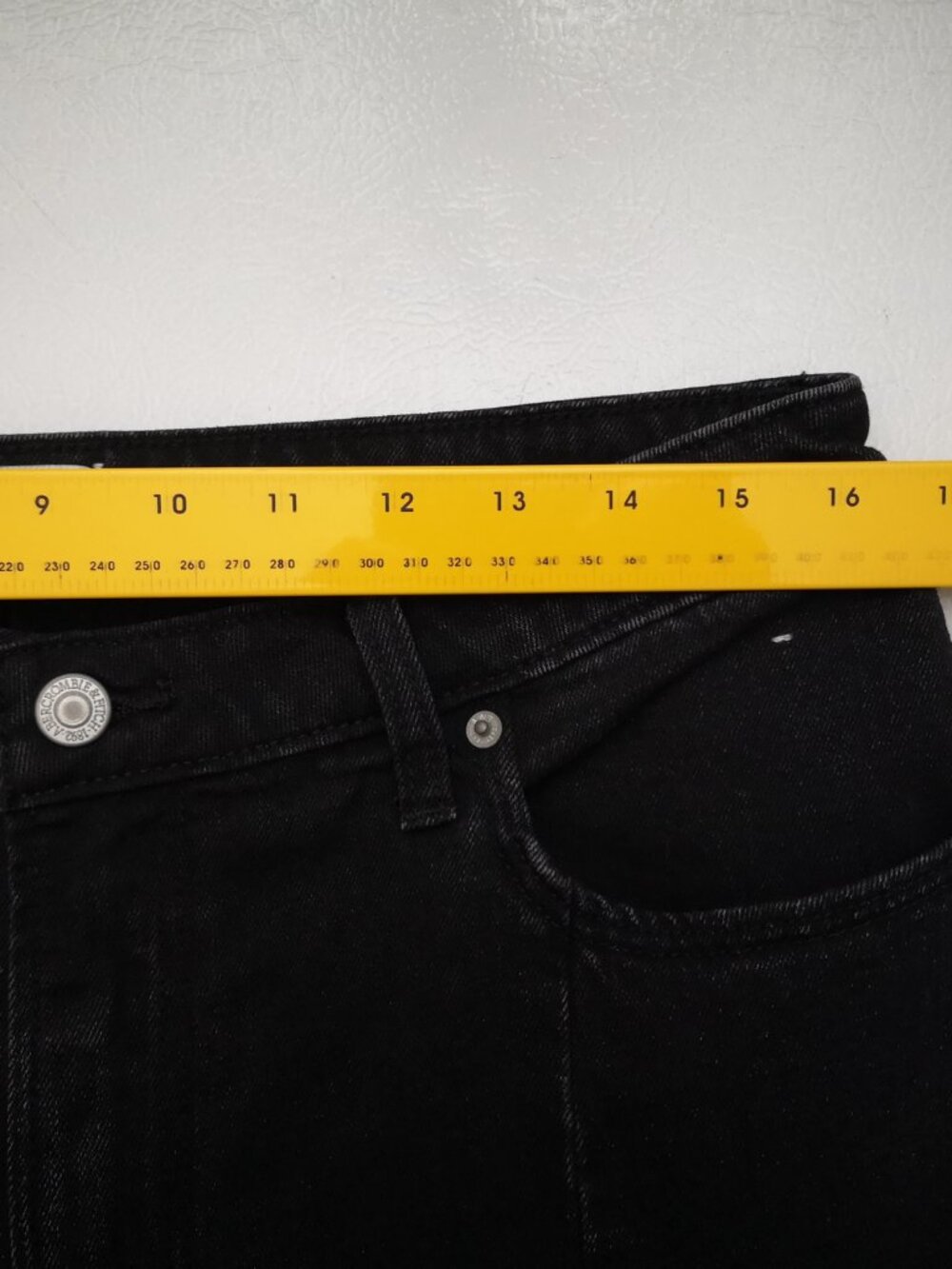 Abercrombie & Fitch Ladies Size 31/12 Black Skinny High Rise Curve Love Jeans - Picture 12 of 14